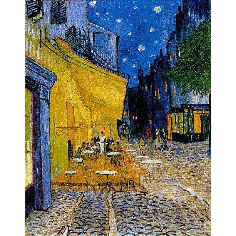 Caféterras bij nacht | Vincent van Gogh Diamond painting | Eigen foto | Dieren | Kopen | Dikke dames | Action | Nederland | Steentjes | Diamant | Diamond Painting Expert