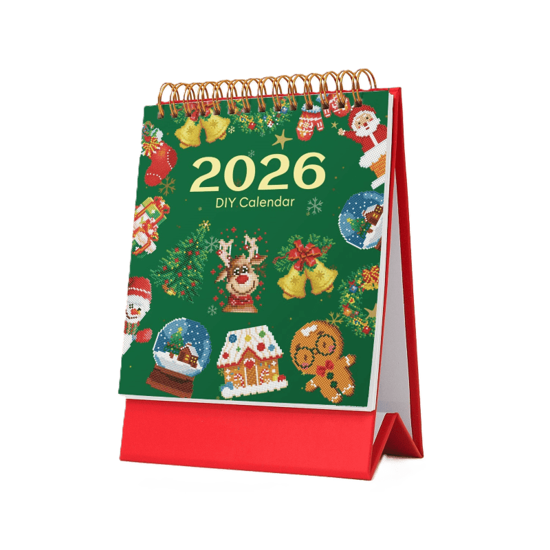 2026 Diamond Painting Bureaukalender - Kerst Editie-Diamond Painting