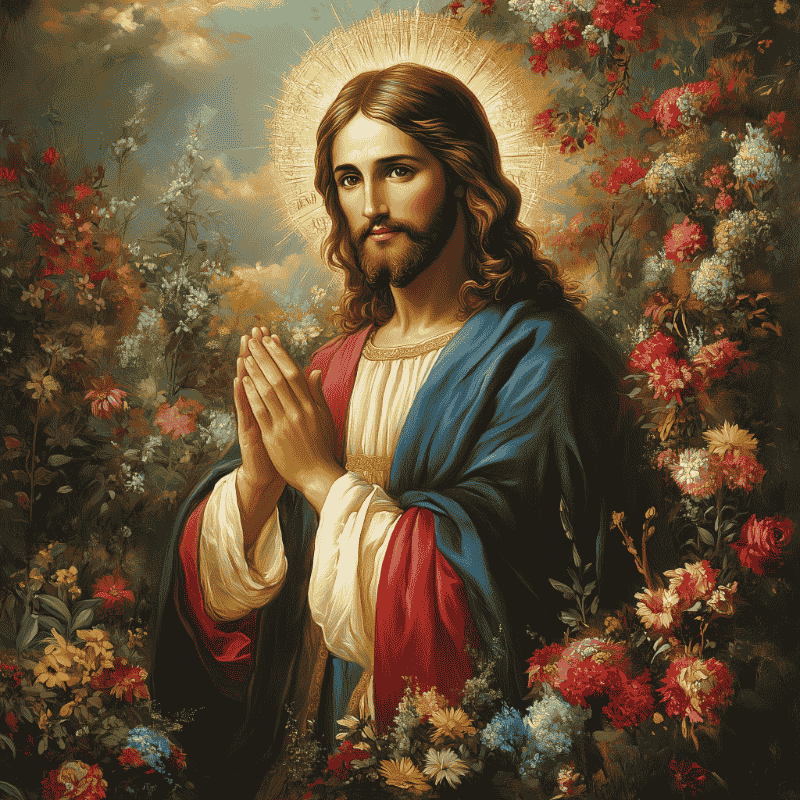 Biddende Jezus-Diamond Painting