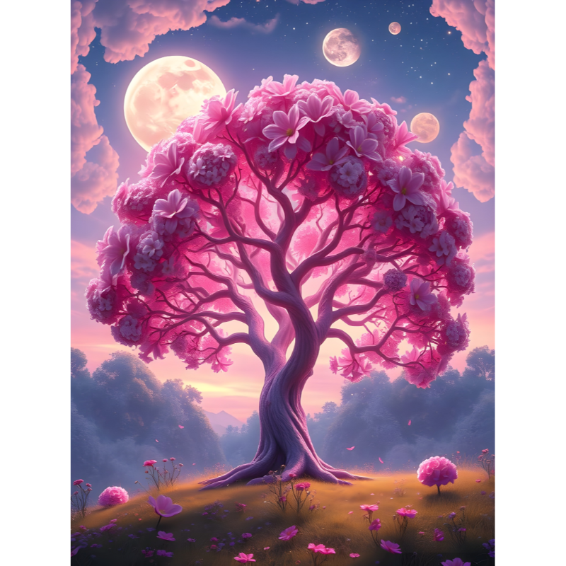 Maanbloesem-Diamond Painting