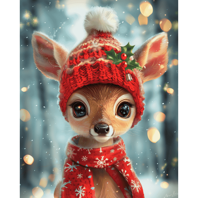 Kerstrendier-Diamond Painting