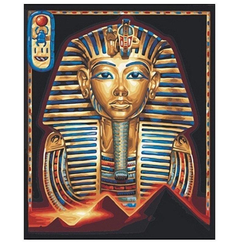 Egyptische farao Diamond painting | Eigen foto | Dieren | Kopen | Dikke dames | Action | Nederland | Steentjes | Diamant | Diamond Painting Expert