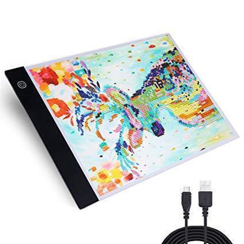 JUSONEY tablette lumineuse pour le diamond painting, A4 LED,également JUSONEY tablette lumineuse pour le diamond painting, A4 LED,également