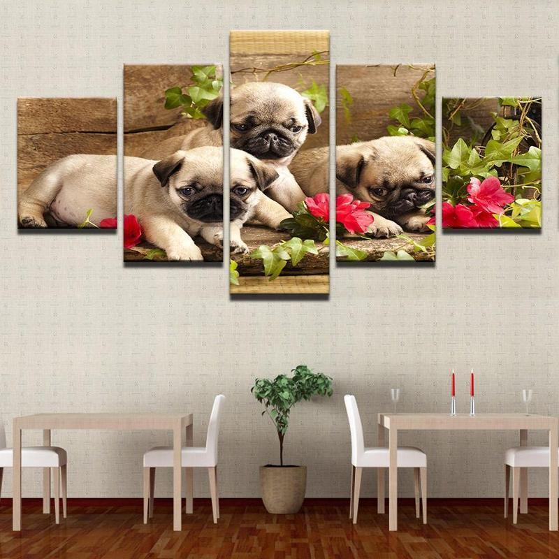 Puppies | 5 luiken Diamond painting | Eigen foto | Dieren | Kopen | Dikke dames | Action | Nederland | Steentjes | Diamant | Diamond Painting Expert